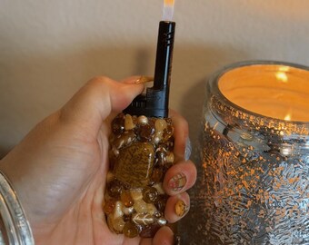 EARTHY || Bedazzled Stone Lighter