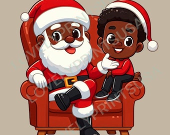 Afro-Amerikaanse kerstman, Afro-Amerikaanse kerstman, kerstman clipart, zwarte kerstman, melanine kerstman png, kerstman, kerstman
