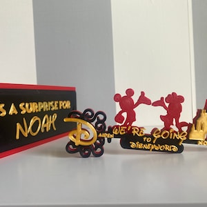 Going to Disney. Surprise box with Disney key personalized.