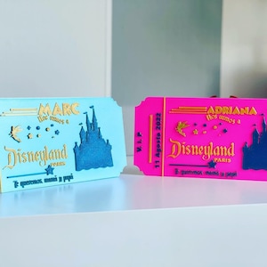 Personalisiertes Disney-Ticket. Wir gehen zu Disney