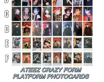 ATEEZ [Official] Crazy Form Platform Photocard Ep:Fin Will Album POB San Wooyoung Mingi Hongjoong Yeosang Seonghwa Jongho Yunho polaroid