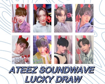 ATEEZ [Official] Soundwave 4.0 Lucky Draw Crazy Form Devil San Wooyoung Mingi Hongjoong Yeosang Seonghwa Jongho Yunho photocard POB