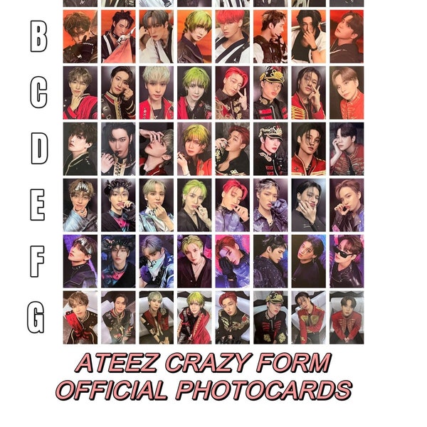 ATEEZ [Official] Crazy Form Photocard World Ep:Fin Will Album POB San Wooyoung Mingi Hongjoong Yeosang Seonghwa Jongho Yunho Digipak