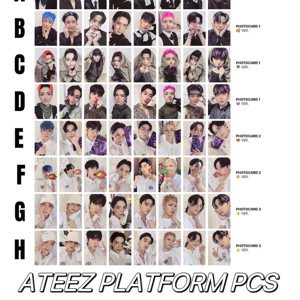 ATEEZ [Official] Photocard World Outlaw Bouncy Album Pob San Wooyoung Mingi Hongjoong Yeosang Seonghwa Jongho Yunho unit blanket platform