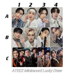 ATEEZ [Official] Minirecord Lucky Draw 5.0 LD POB Bouncy World Outlaw San Seonghwa Mingi Yunho Hongjoong Wooyoung Yeosang Jongho woosan unit