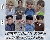 ATEEZ mokket shop COMPLETE SET 8枚セット ATEEZ [official] Mokketshop Crazy Form POB Preorder World