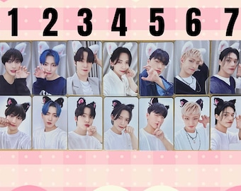 アイドルグッズ ATEEZ - ATEEZ SEONGHWA outlaw cat photo OFFICIAL ATEEZ [official] Bouncy World Outlaw Makestar Lucky Draw Cat