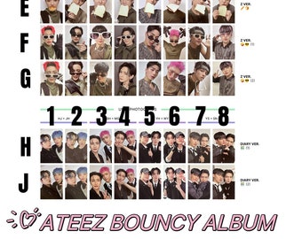 ATEEZ [Official] Photocard Bouncy World Outlaw Album Pob San Wooyoung Mingi Hongjoong Yeosang Seonghwa Jongho Yunho unit blanket platform