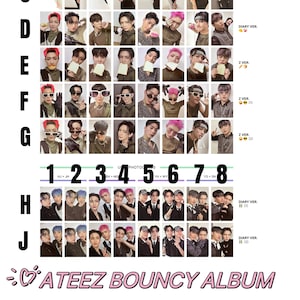 Official Ateez Photocards and Albums Kpop