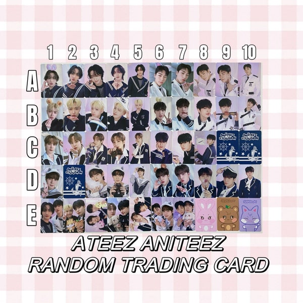 ATEEZ [Official] Aniteez in Illusion Random Trading Card San Wooyoung Mingi Hongjoong Yeosang Seonghwa Jongho Yunho