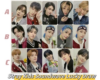 Stray kids [OFFICIAL] 5 Stars Soundwave Lucky Draw LD Pob Photocard SKZ felix hyunjin Lee know bang chan changbin seungmin I.N Han