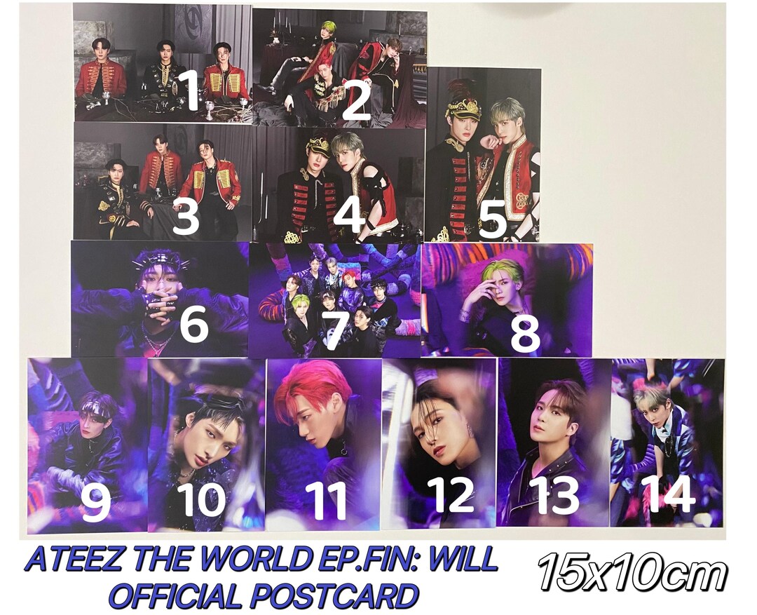 ATEEZ [official] the WORLD EP. Fin : Will Official Postcard San