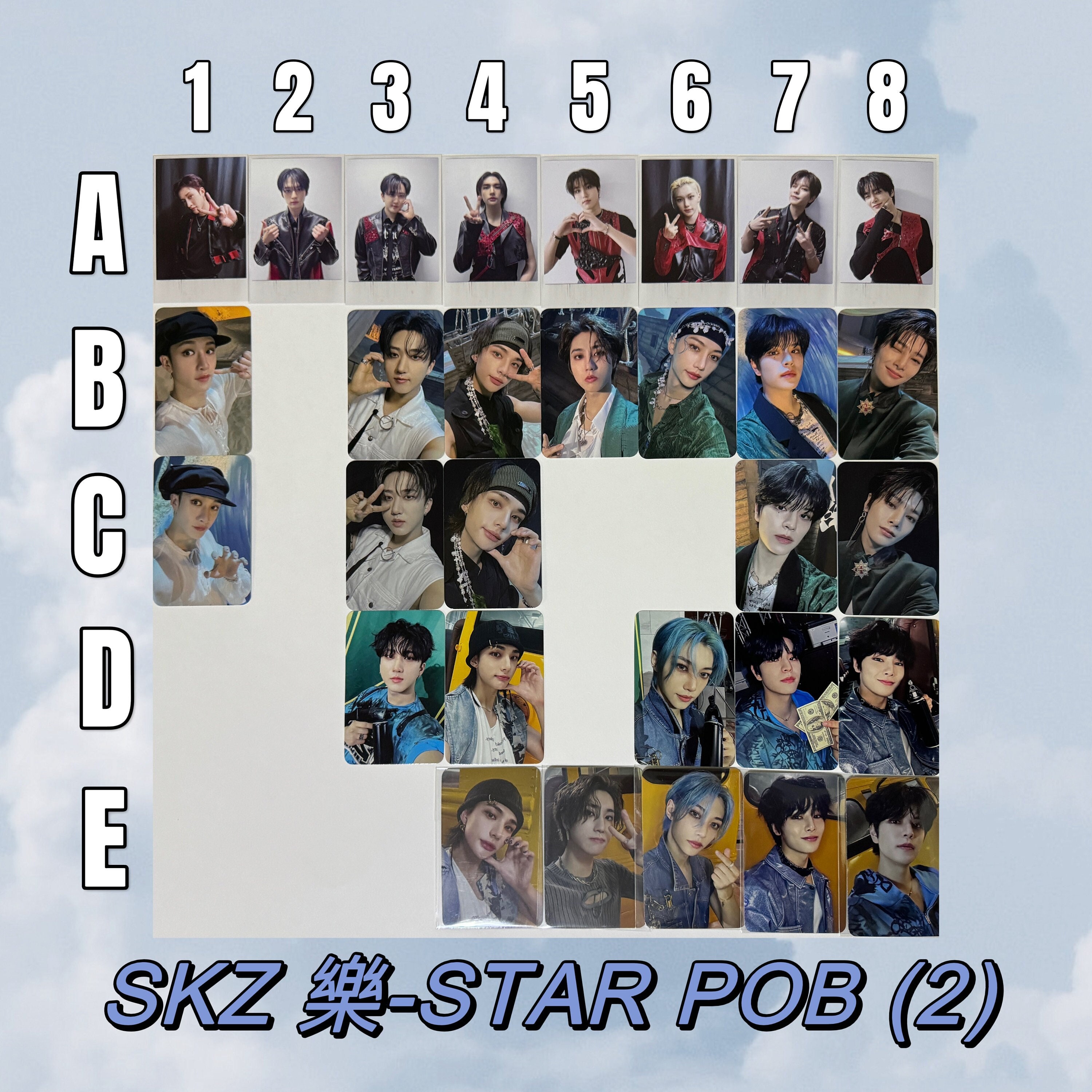 STRAY KIDS -樂/ROCK- STAR Album LIMITED Ver/CD+Photo Book+2  Card+Poster+POB+GIFT