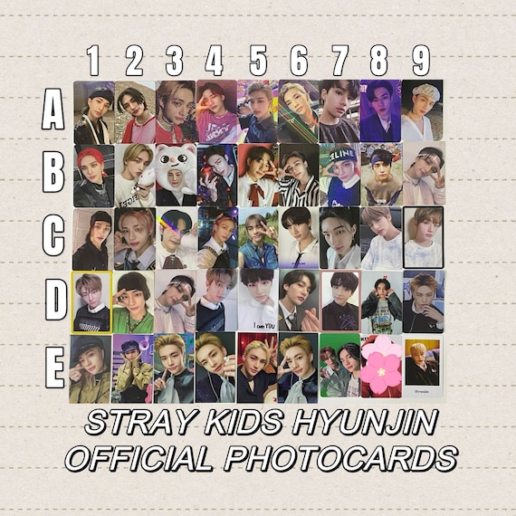 Stray Kids [official] Hyunjin Photocard Maxident Yellow Wood