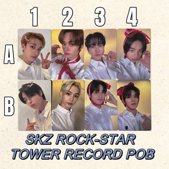 Stray Kids [official] Tower Records POB Rock-star Photocard SKZ
