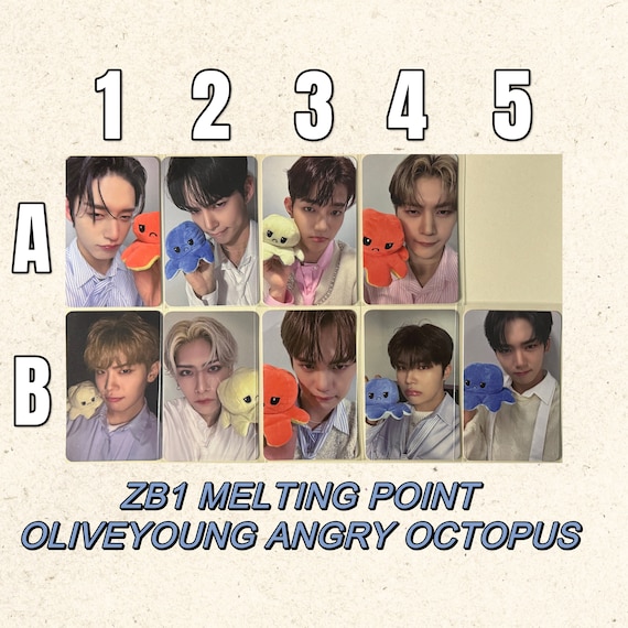 ZB1 [official] Oliveyoung Melting Point POB Crush Angry Octopus