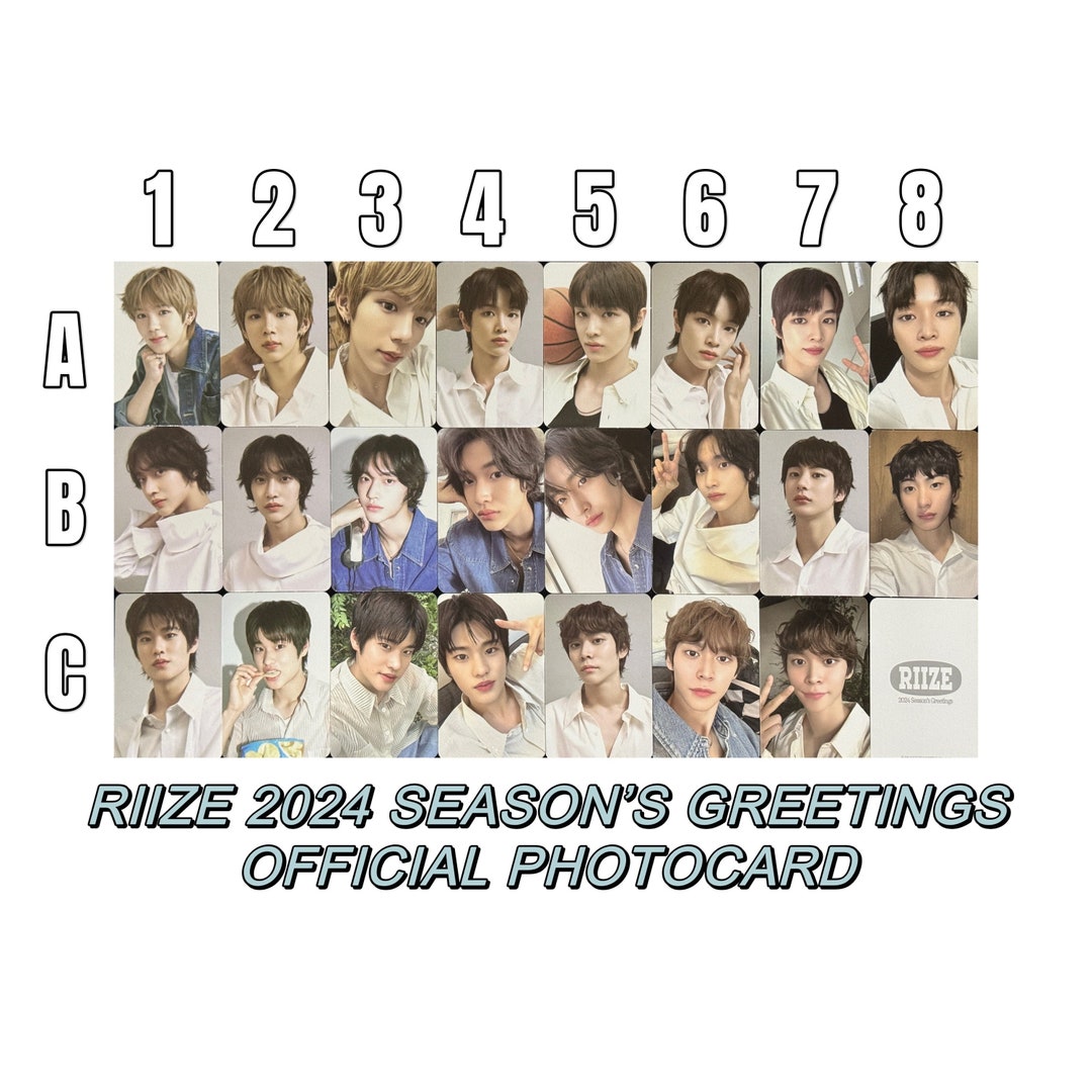 Riize Official 2024 Season's Greetings Photocards Random Trading Pack  Wonbin Shotaro Eunseok Sungchan Sohee Anton - Etsy 日本