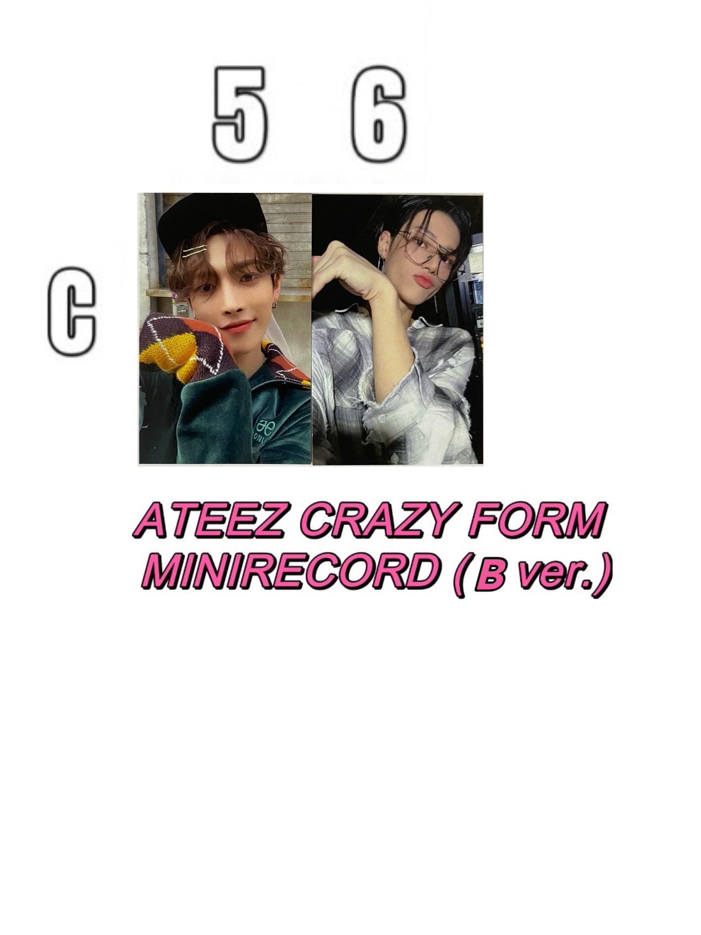 ATEEZ [official] Minirecord Ver C Crazy Form Lucky Draw