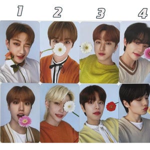 Stray Kids [Official] Nacific R10 Flower Photocard SKZ Felix Hyunjin Lee know Bang Chan Changbin Seungmin I.N Han Jisung Our Moments