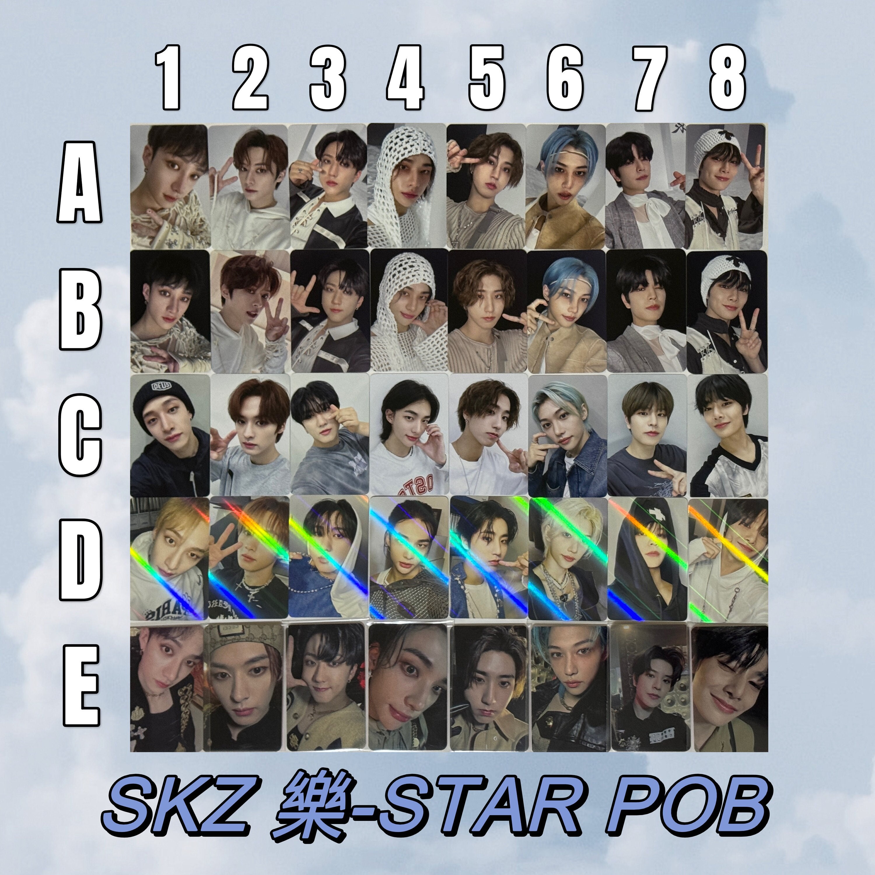 Stray Kids [Official] 5 Star Photocard SKZ felix hyunjin know bang chan  changbin seungmin I.n Han stars digipack digipak makestar