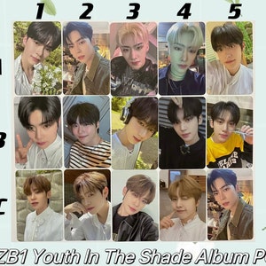 ZB1 [Official] Zerobaseone Youth in the Shade Album Photocard In Bloom Hanbin Zhang Hao Matthew Jiwoong Taerae Ricky Yujin Gunwook Gyuvin