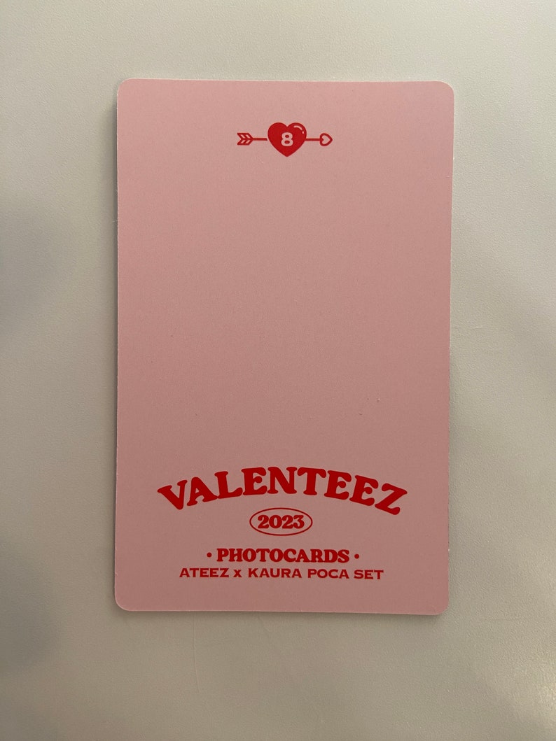 ATEEZ x Kaura World Valenteez Valentines Halazia San Wooyoung Mingi Hongjoong Yeosang Seonghwa Jongho Yunho Official Photocard POB Preorder image 2