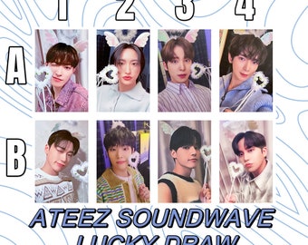 ATEEZ ヨサン soundwave luckydraw 3形態特典 トレカ ATEEZラキドロ Soundwave 3枚同時 ヨサン 特典 トレカ 退勤
