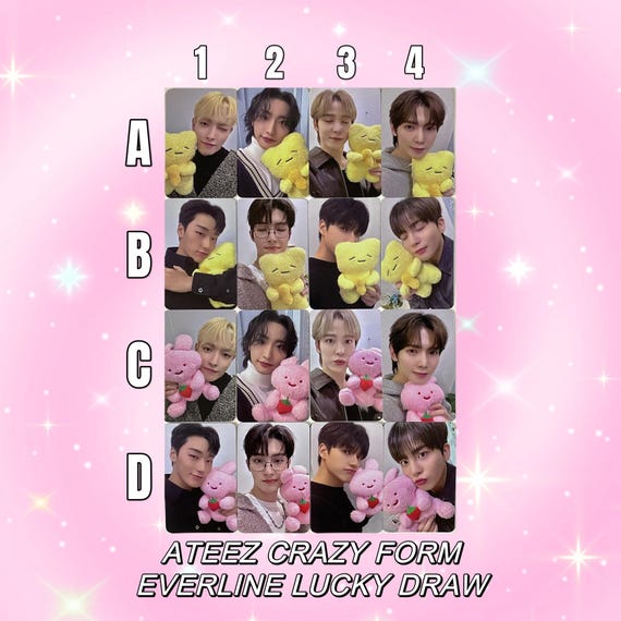 ATEEZ [official] Everline Lucky Draw Crazy Form POB Preorder