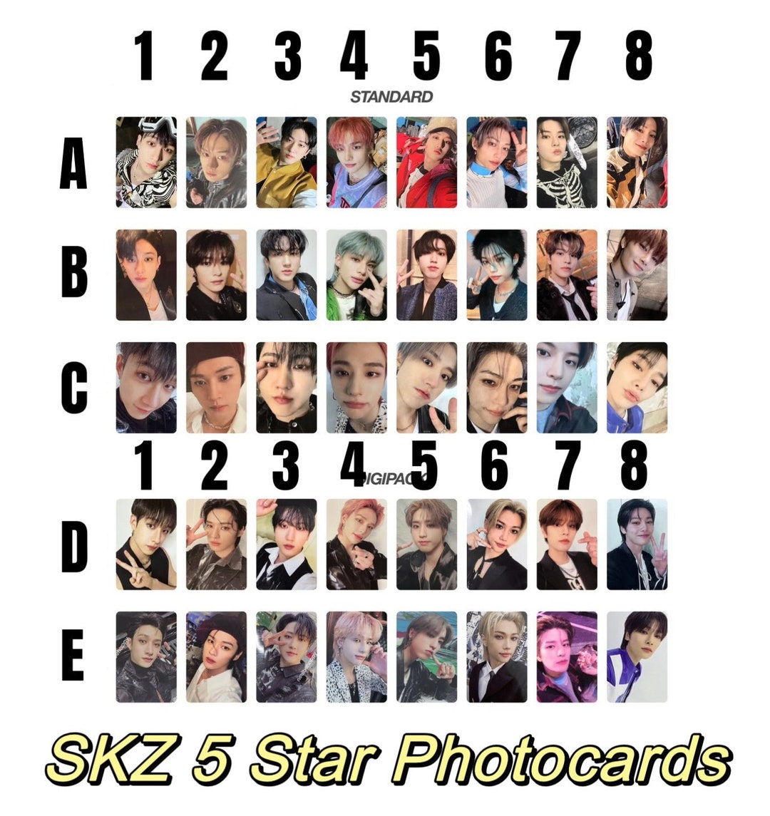 RESTOCKED* Stray Kids 5 Star Photocards - Hyunjin Felix Lee Know Chan Han  I.N