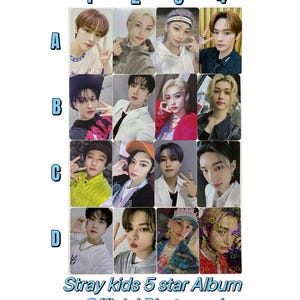 Stray Kids [Official] 5 star Album Photocard SKZ PoB Soundwave lucky draw KMs yzy bandina namil music felix hyunjin Lee know bang chan