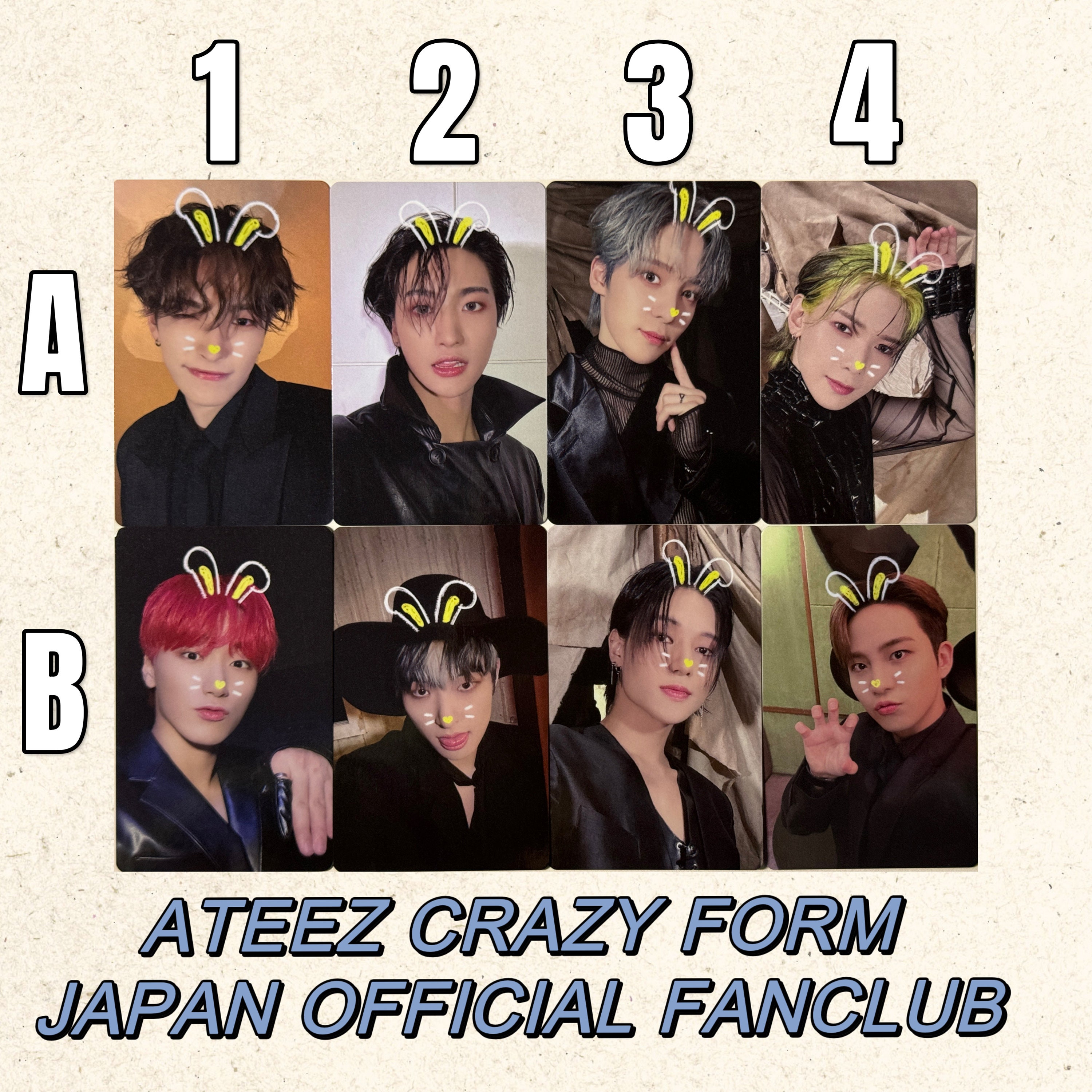 ATEEZ [official] Japan Fanclub Crazy Form Lucky Draw World