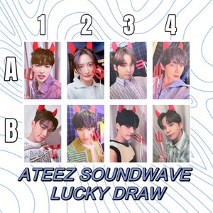 ATEEZ [Official] Soundwave 4.0 Lucky Draw Crazy Form Devil San Wooyoung Mingi Hongjoong Yeosang Seonghwa Jongho Yunho photocard POB