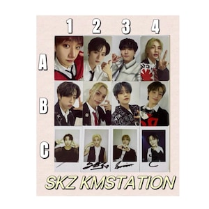 SKZ [Official] Kmstation Kms Rock Star Photocard Stray Kids Felix Hyunjin Lee Know Bang chan Changbin Seungmin I.N Han Rock-Star Pob China
