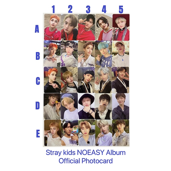 Stray Kids [official] Noeasy Album Photocard SKZ Felix Hyunjin Lee