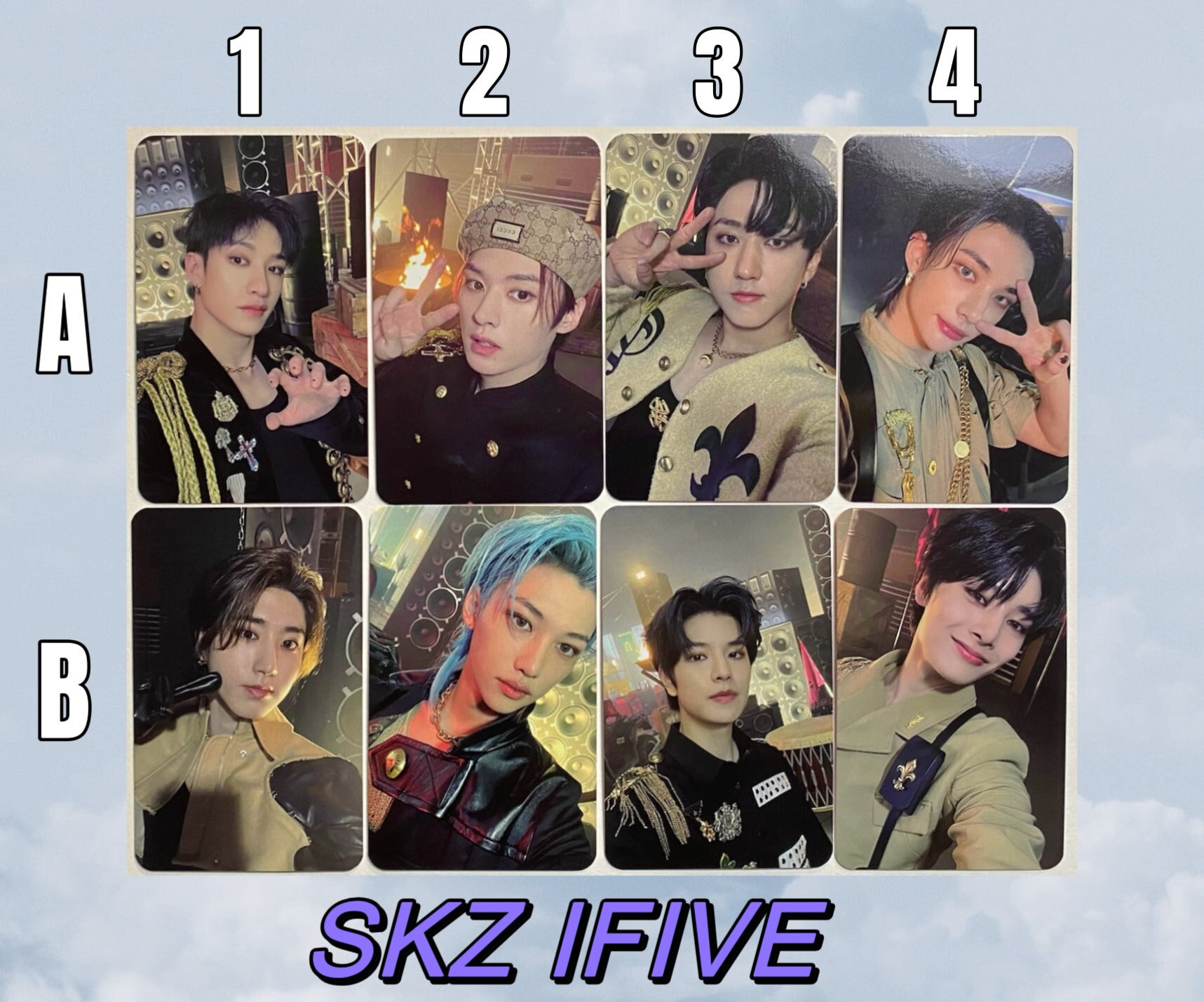 SKZ Ifive [OFFICIAL] POB Preorder Rock 樂 Star Photocard Stray