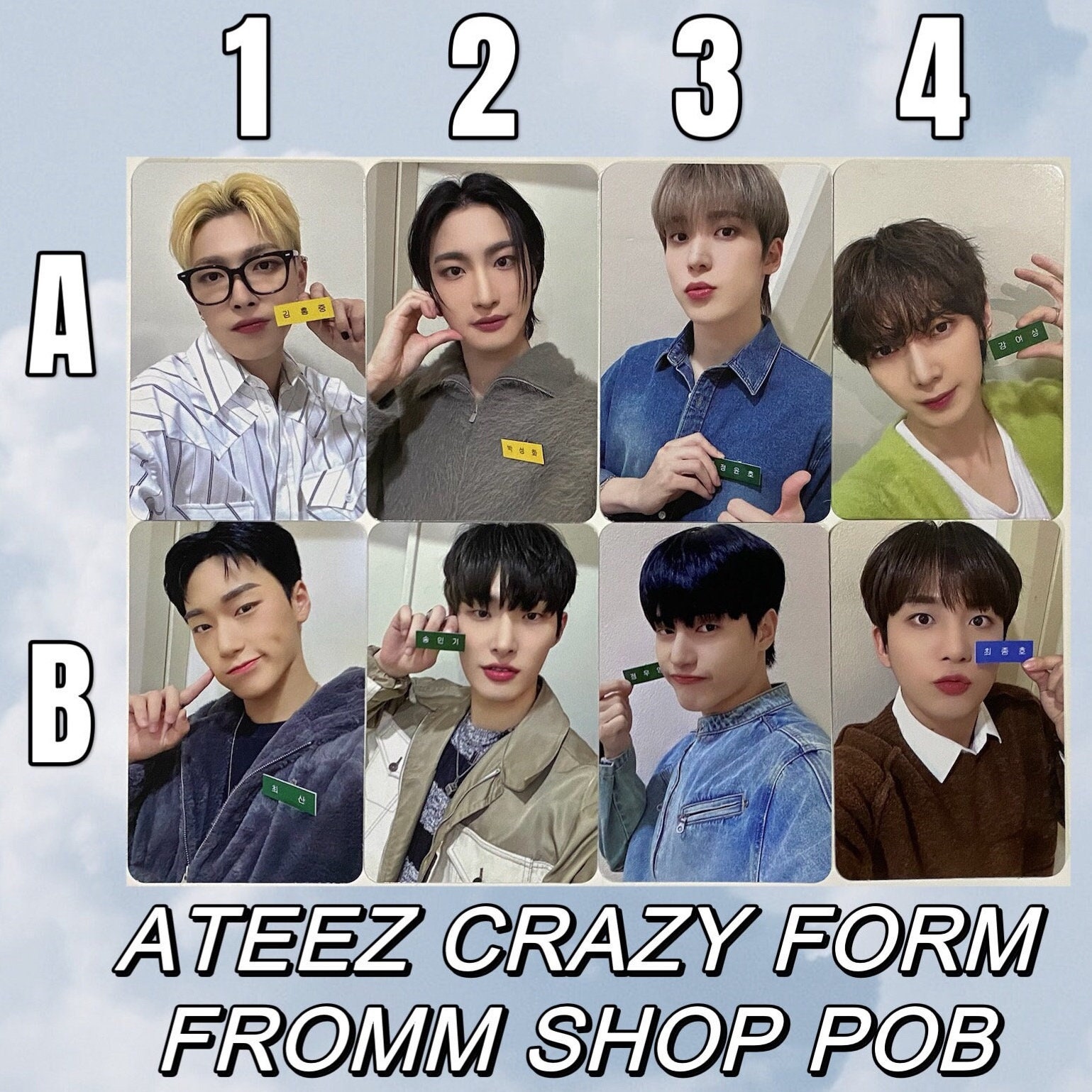 ATEEZ [official] FROMM Shop Crazy Form POB Preorder World Fin Will