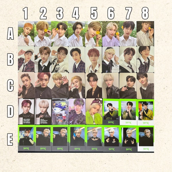 Stray Kids [Official] Photocard Noeasy Oddinary Maniac SKZ Christmas EveL Hyunjin Know Bang Chan Changbin Han Felix Seungmin I.N polaroid