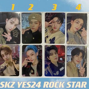 SKZ YES24 [Official] POB Preorder Rock 樂 Star Photocard Stray Kids felix hyunjin know bang chan changbin seungmin I.n Han My Music Taste