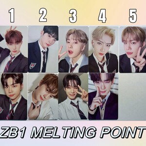 ZB1 [Official] Melting Point Crush Zerobaseone Photocard Hanbin Zhang Hao Matthew Jiwoong Taerae Ricky Yujin Gunwook Gyuvin DIGIPACK