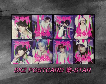 Stray Kids [Official] Unsealed and Sealed(New,unopened) RockStar Official Postcard Album Digipack SKZ Hyunjin Felix Bang chan Lee Know Han