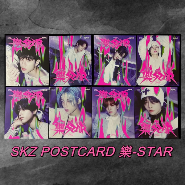 Stray Kids [Official] Unsealed and Sealed(New,unopened) RockStar Official Postcard Album Digipack SKZ Hyunjin Felix Bang chan Lee Know Han