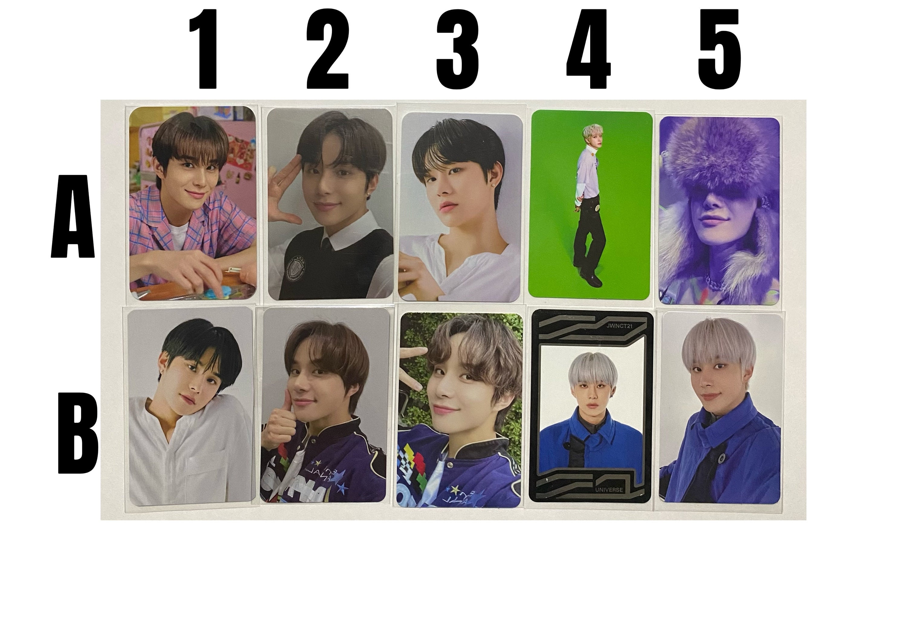 Jungwoo NCT 127 Official Photocard 2022 Sticker Favorite Dicon