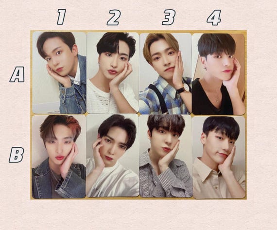 NACIFIC Playground Photocards Set With ATEEZ Members - Hongjoong, San, Wooyoung, Yeosang, Jongho 3 thumbnail image