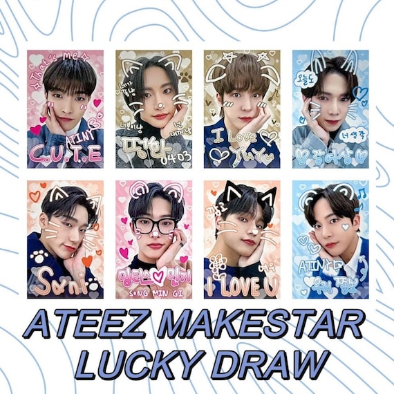 ATEEZ [official] Makestar 3.0 Lucky Draw Crazy Form Cat San
