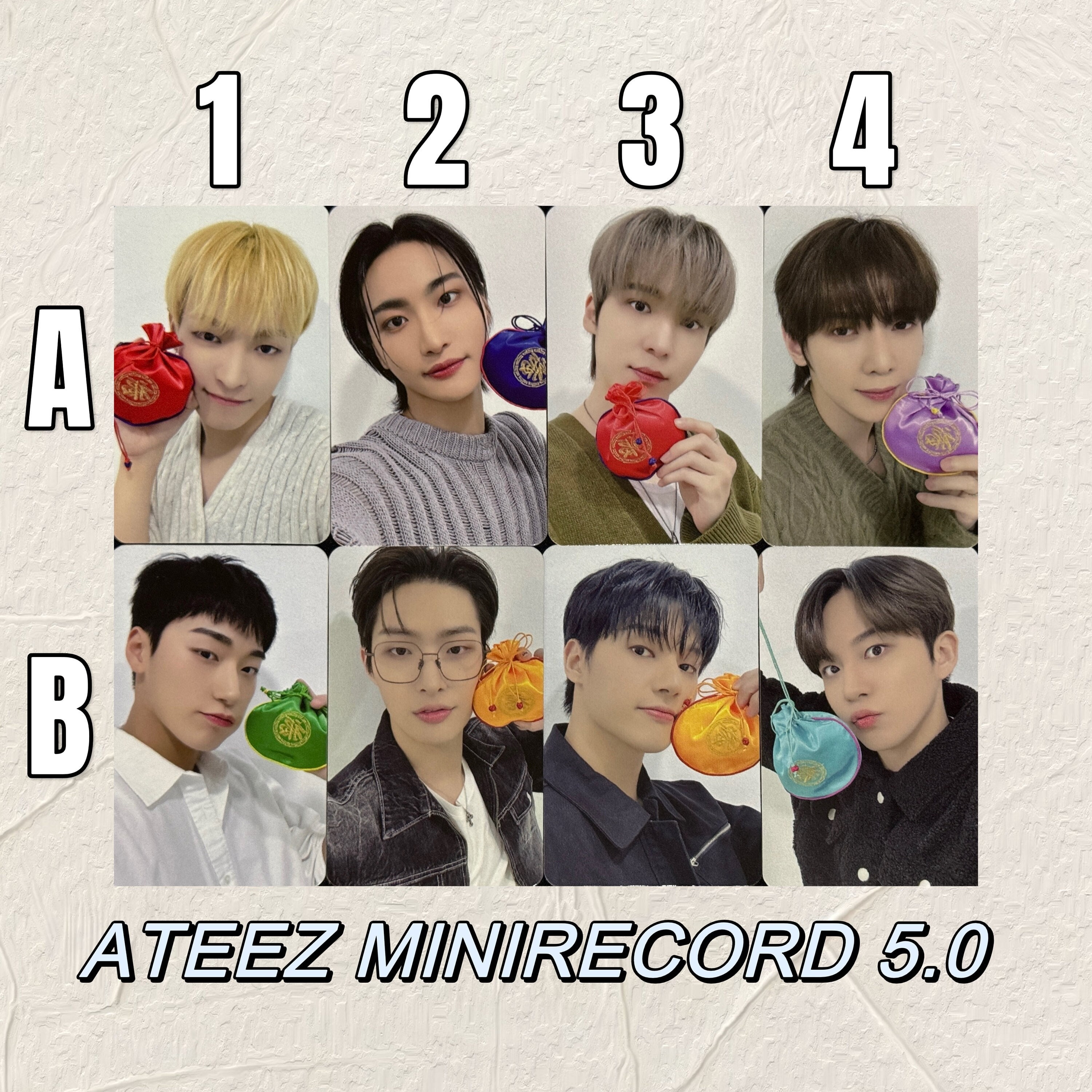 ATEEZ [official] Minirecord 5.0 Crazy Form Money Bag San