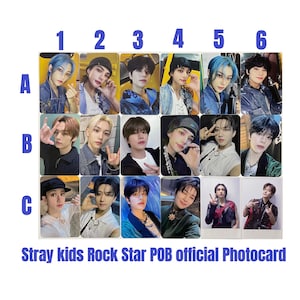 Stray kids [Official] POB Rock Star BDM YJPshop Aladin Ktown4u pola Photocard SKZ felix hyunjin Lee know bang chan changbin seungmin  Han