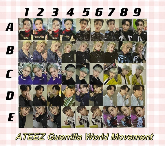 ATEEZ Guerrilla World Movement Photocard Official Pob Halazia Spin