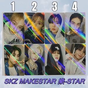 Stray kids Makestar [OFFICIAL] PoB Preorder benefit Rock 樂 Star Photocard SKZ felix hyunjin know bang chan changbin seungmin I.n Han