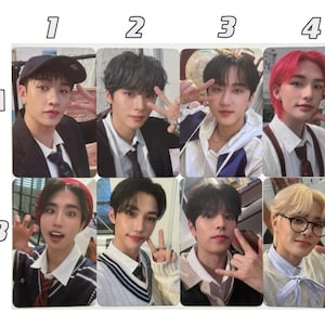 Stray Kids [Official] Nacific R13 Photocard SKZ Felix Hyunjin Lee know Bang Chan Changbin Seungmin I.N Han Jisung Student School