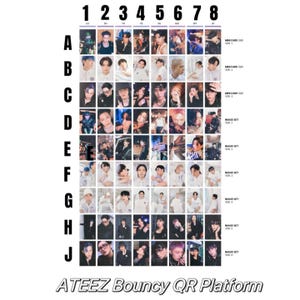 ATEEZ [Official] Photocard World Outlaw Album Bouncy Platform Z Diary Pob San Wooyoung Mingi Hongjoong Yeosang Seonghwa Jongho Yunho QR